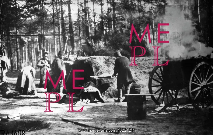 : Russian field kitchen in the First World War : Russian field kitchen in the First World War