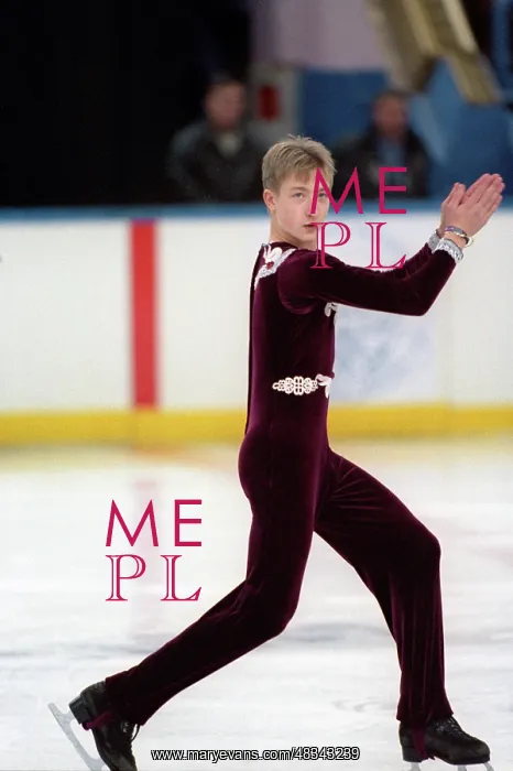 : Russian figure skater Evgeni Plushenko, 1997 : Russian figure skater Evgeni Plushenko, 1997