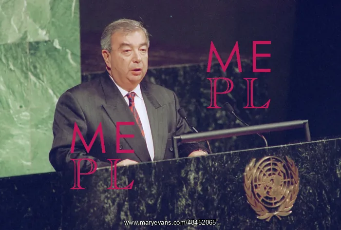 : Russian Foreign Minister Primakov speaks at 51st : Russian Foreign Minister Primakov speaks at 51st