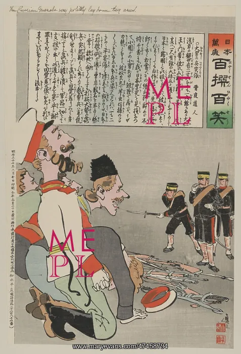 : The Russian generals very politely lay down their arms : The Russian generals very politely lay down their arms
