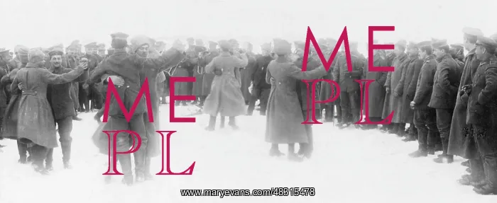 : Russian and German soldiers dancing at the Eastern front : Russian and German soldiers dancing at the Eastern front