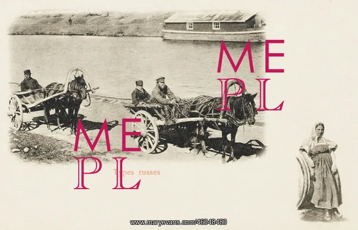 : Russian horse-drawn carts : Russian horse-drawn carts