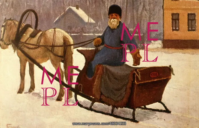  : Russian horse-drawn sled by Mikhail Germachev