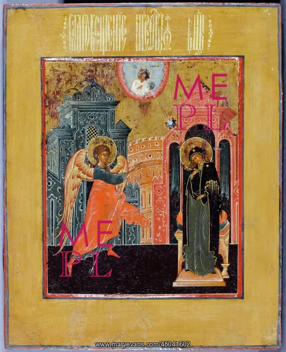  : Russian Icon: The Annunciation