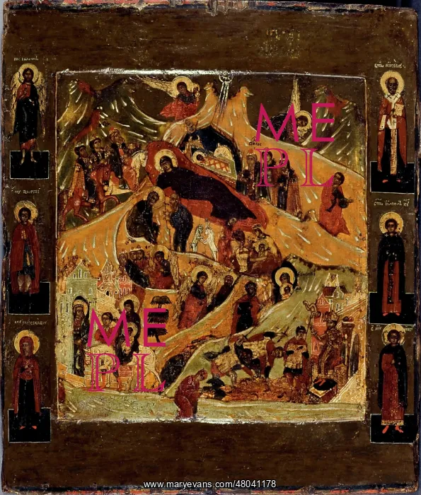  : Russian Icon: Nativity