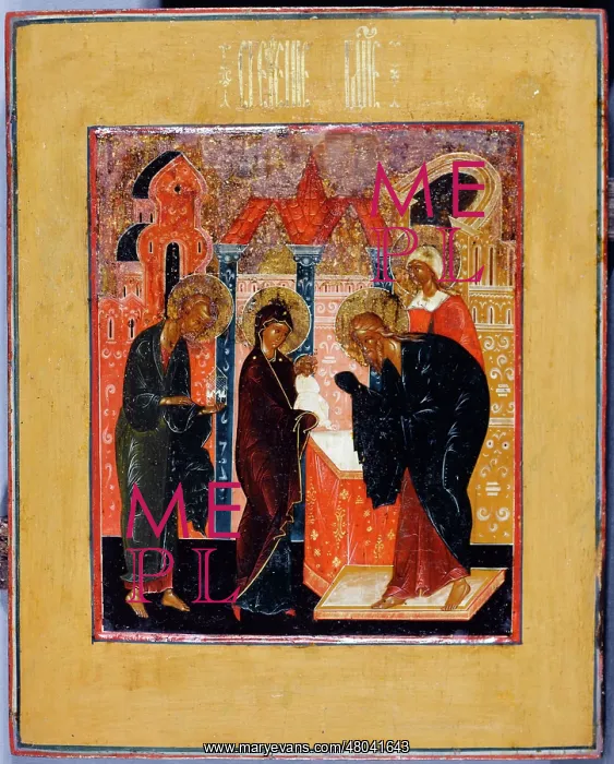  : Russian icon: Presentation of Jesus