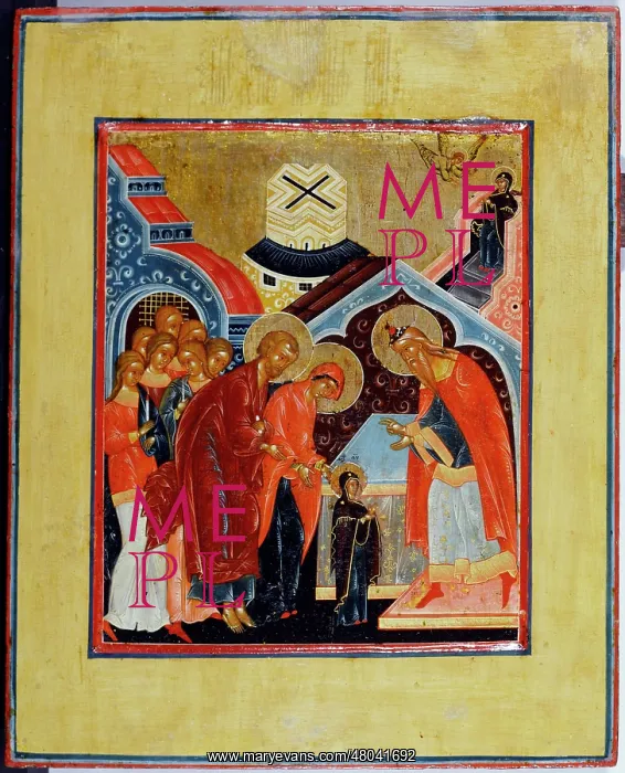  : Russian icon: Presentation of the Virgin Mary