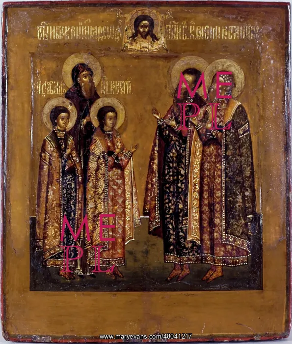  : Russian icon: Princes of the church
