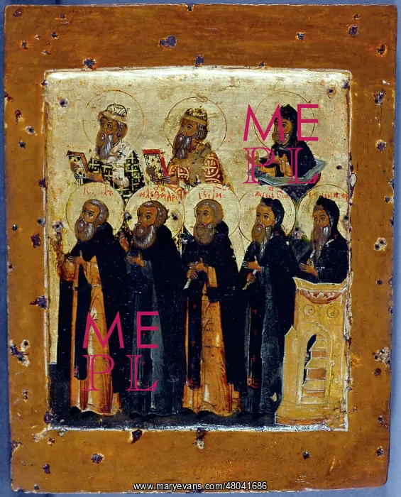  : Russian icon: Eight Saints