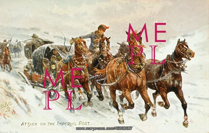 : Russian imperial post attacked : Russian imperial post attacked