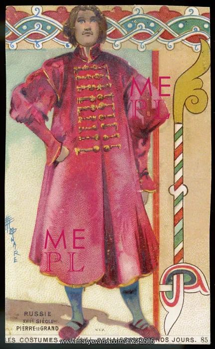 : RUSSIAN MAN 17C RED COAT : RUSSIAN MAN 17C RED COAT