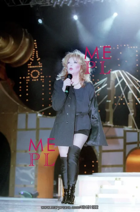 : Russian pop singer Alla Pugacheva at Kremlin Palace, 1997 : Russian pop singer Alla Pugacheva at Kremlin Palace, 1997