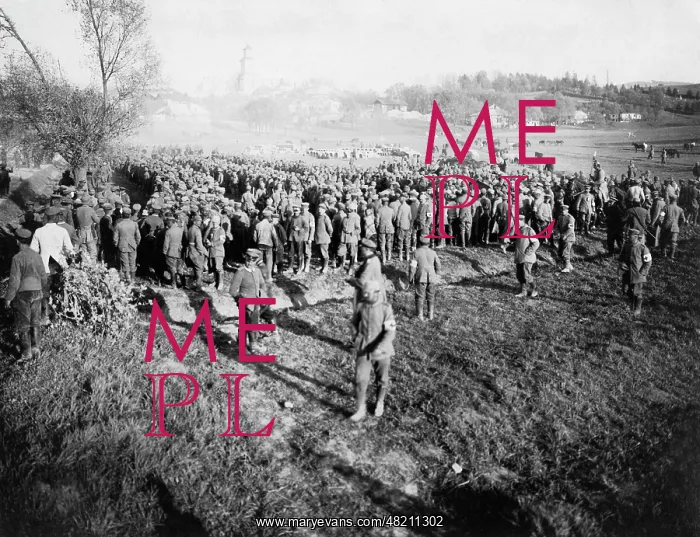 : Russian prisoners in Rymanow, 1915 : Russian prisoners in Rymanow, 1915