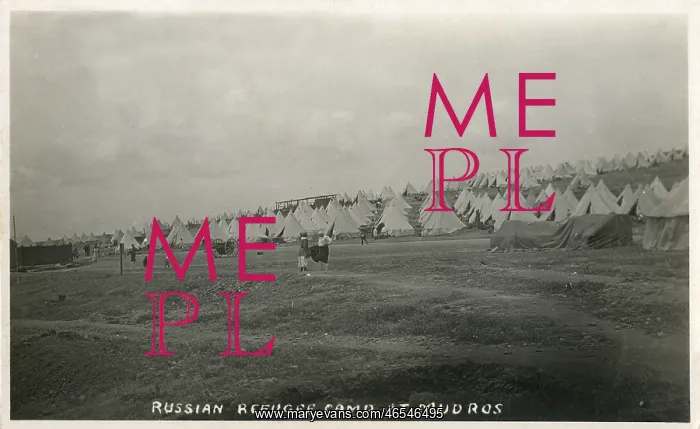 : Russian Refugee Camp at Mudros, Greece : Russian Refugee Camp at Mudros, Greece