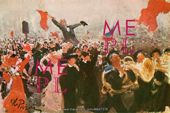 : Russian Revolution, Red Demonstration in October 1905 : Russian Revolution, Red Demonstration in October 1905