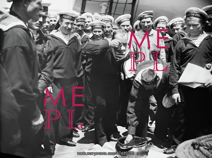  : Russian sailors drinking grog rations in the Russian Navy