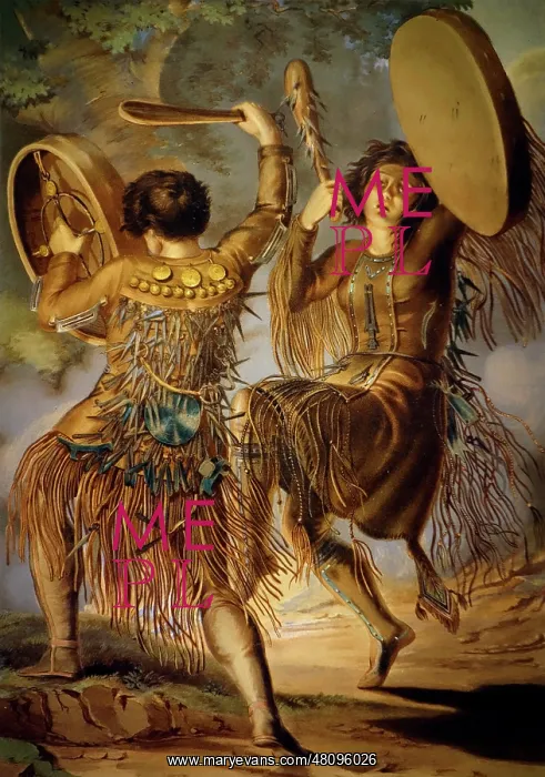 : Russian shaman performing ritual dance while playing drums : Russian shaman performing ritual dance while playing drums