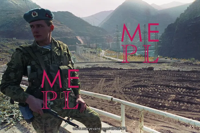 : Russian soldier in Nurek : Russian soldier in Nurek