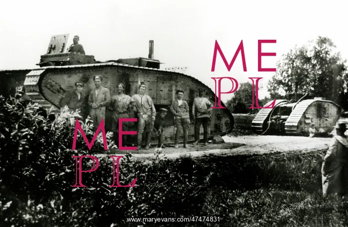  : Russian Soldiers with Captured tanks