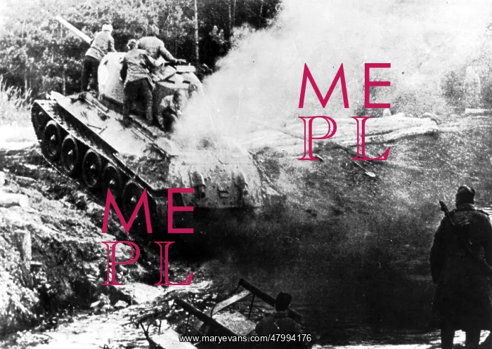 : Russian tanks on way to Berlin, WW2 : Russian tanks on way to Berlin, WW2