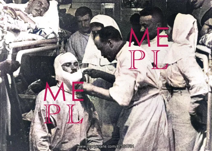 : Russian Troops Getting Medical Aid, WW1 : Russian Troops Getting Medical Aid, WW1