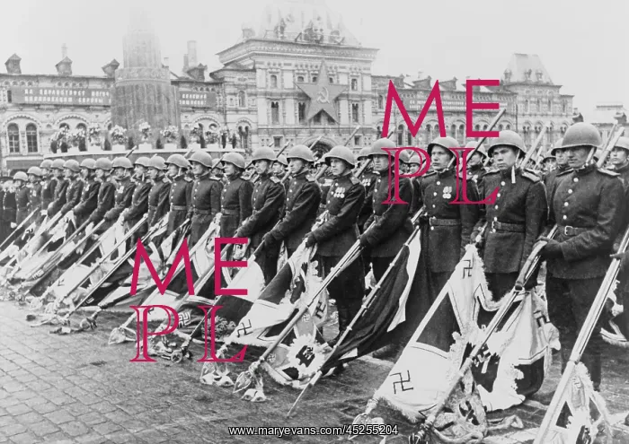 : Russian victory parade in Moscow at the end of : Russian victory parade in Moscow at the end of
