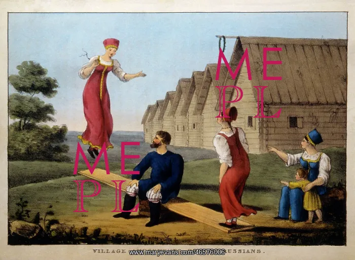 : Russian Villagers at Play : Russian Villagers at Play