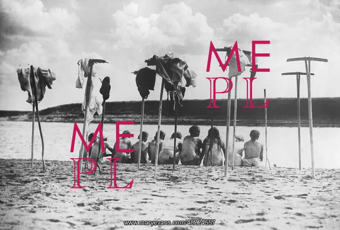 : Russian women on a river, 1930s : Russian women on a river, 1930s