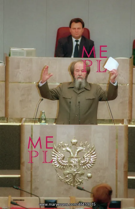 : Russian writer Alexander Solzhenitsyn speaks in : Russian writer Alexander Solzhenitsyn speaks in