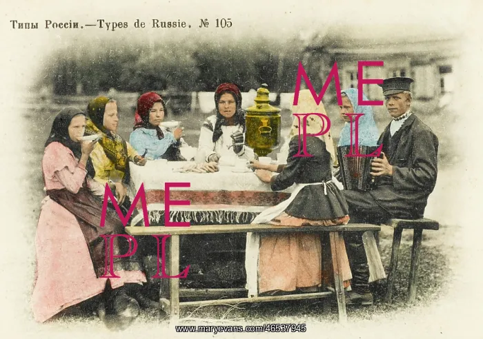 : Russians take tea : Russians take tea