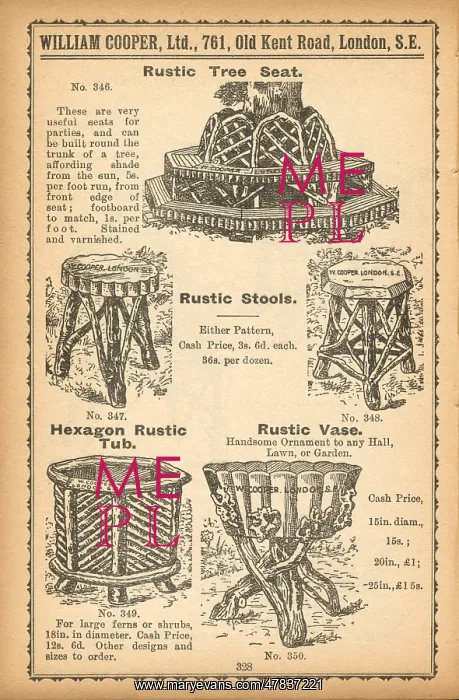 : Rustic tree seat and stools : Rustic tree seat and stools