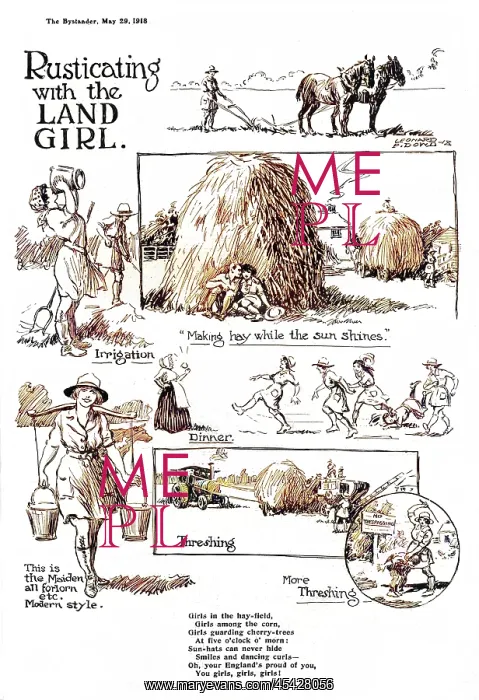 : Rusticating with the Land Girl by Leonard P. Dowd : Rusticating with the Land Girl by Leonard P. Dowd