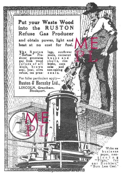  : Ruston Refuse Gas Producer 1919