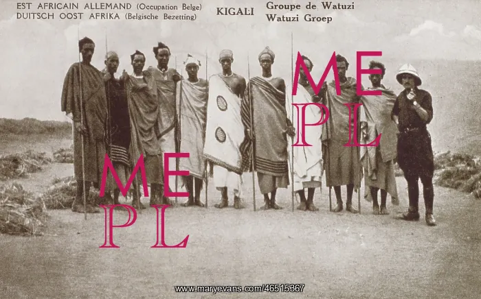 : Rwanda, Africa - Group of Tutsi Tribesmen : Rwanda, Africa - Group of Tutsi Tribesmen