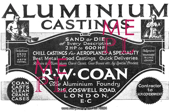 : R.W.Coan Aluminium Castings For Aircraft : R.W.Coan Aluminium Castings For Aircraft