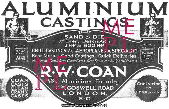 : R.W.Coan Aluminium Castings For Aircraft : R.W.Coan Aluminium Castings For Aircraft