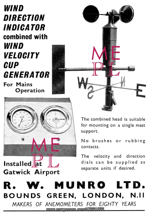: R.W.Munro Airfield Wind Velocity Indicators : R.W.Munro Airfield Wind Velocity Indicators