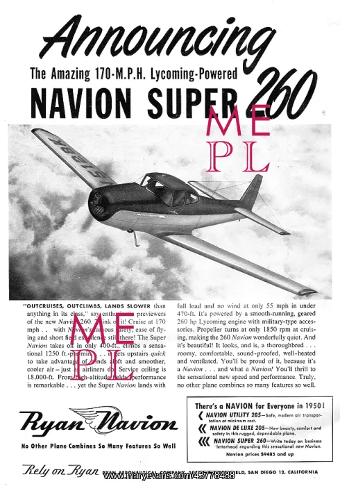  : Ryan Navion Super 260