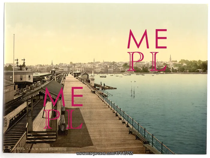 : Ryde, from pier, Isle of Wight, England : Ryde, from pier, Isle of Wight, England