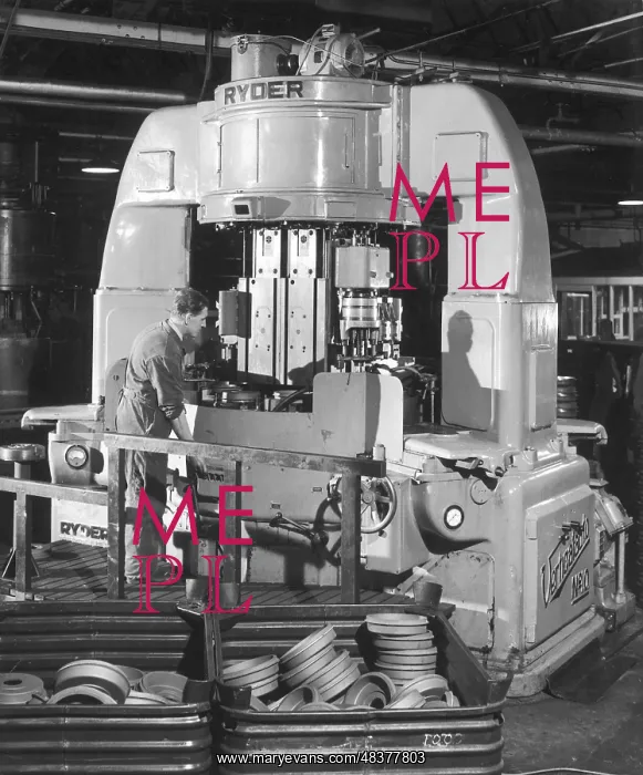 : A Ryder disc brake pad machine : A Ryder disc brake pad machine