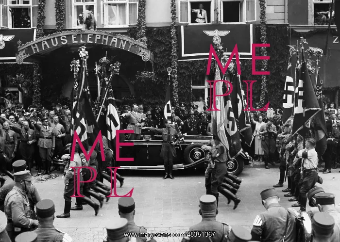 : SA march through Weimar, 1936 : SA march through Weimar, 1936