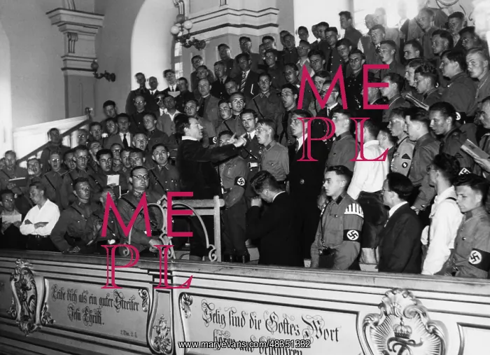 : SA men in the choir, 1934 : SA men in the choir, 1934