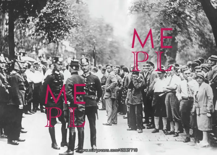 : SA men demonstrate against the uniform ban, 1930 : SA men demonstrate against the uniform ban, 1930