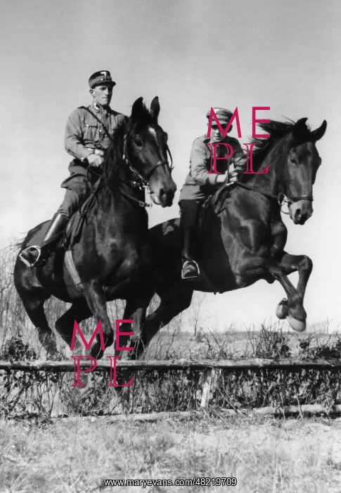 : SA men on horseback, 1938 : SA men on horseback, 1938