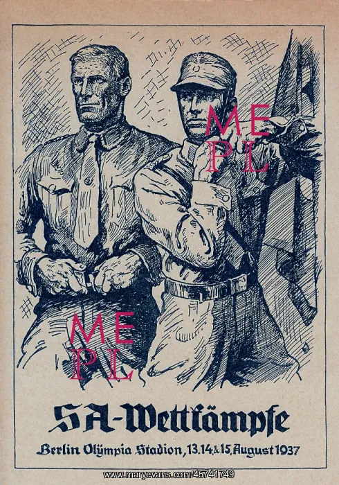 : SA Propaganda - two SA men in dramatic poses