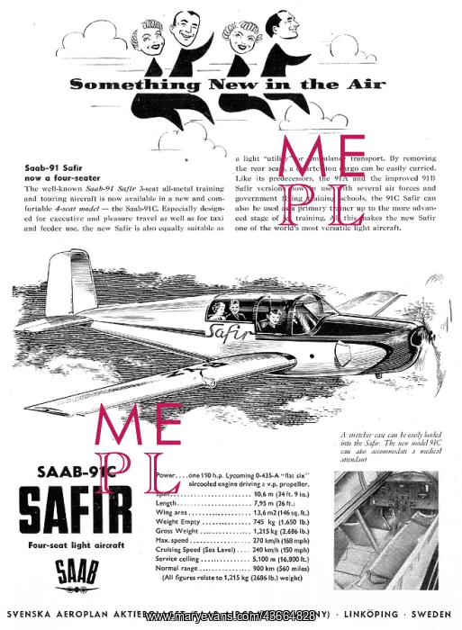 : SAAB 91 Safir : SAAB 91 Safir