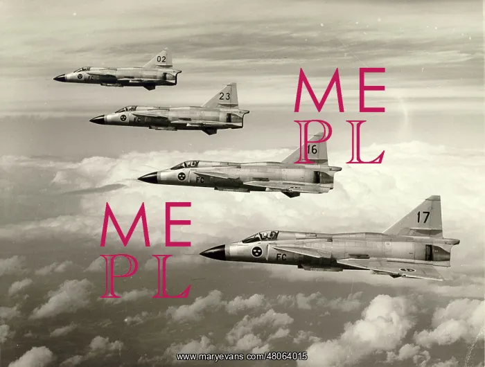 : Four Saab JA37 Viggens : Four Saab JA37 Viggens