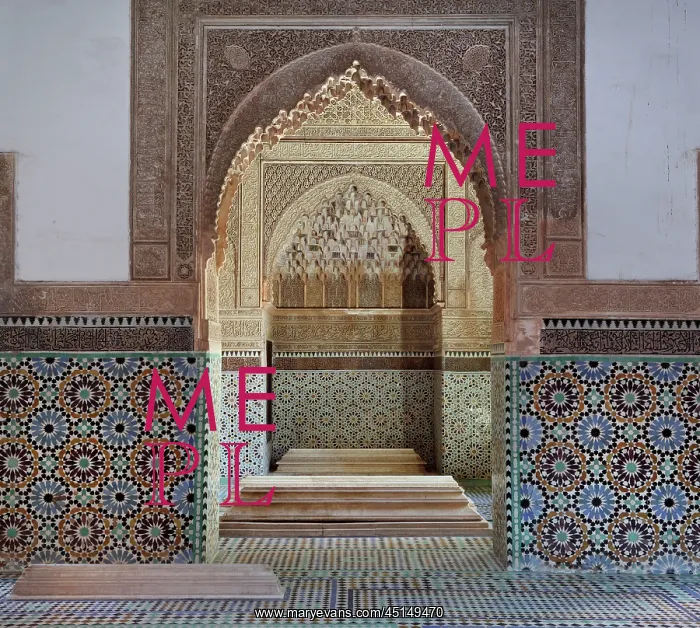 : Saadian Tombs, Marrakech, Morocco : Saadian Tombs, Marrakech, Morocco