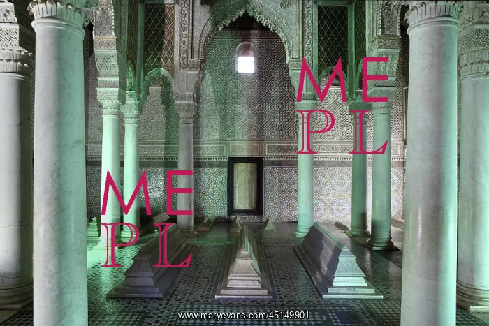 : Saadian Tombs, Marrakech, Morocco : Saadian Tombs, Marrakech, Morocco