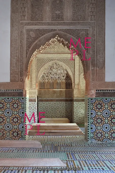 : Saadian Tombs, Marrakech, Morocco : Saadian Tombs, Marrakech, Morocco
